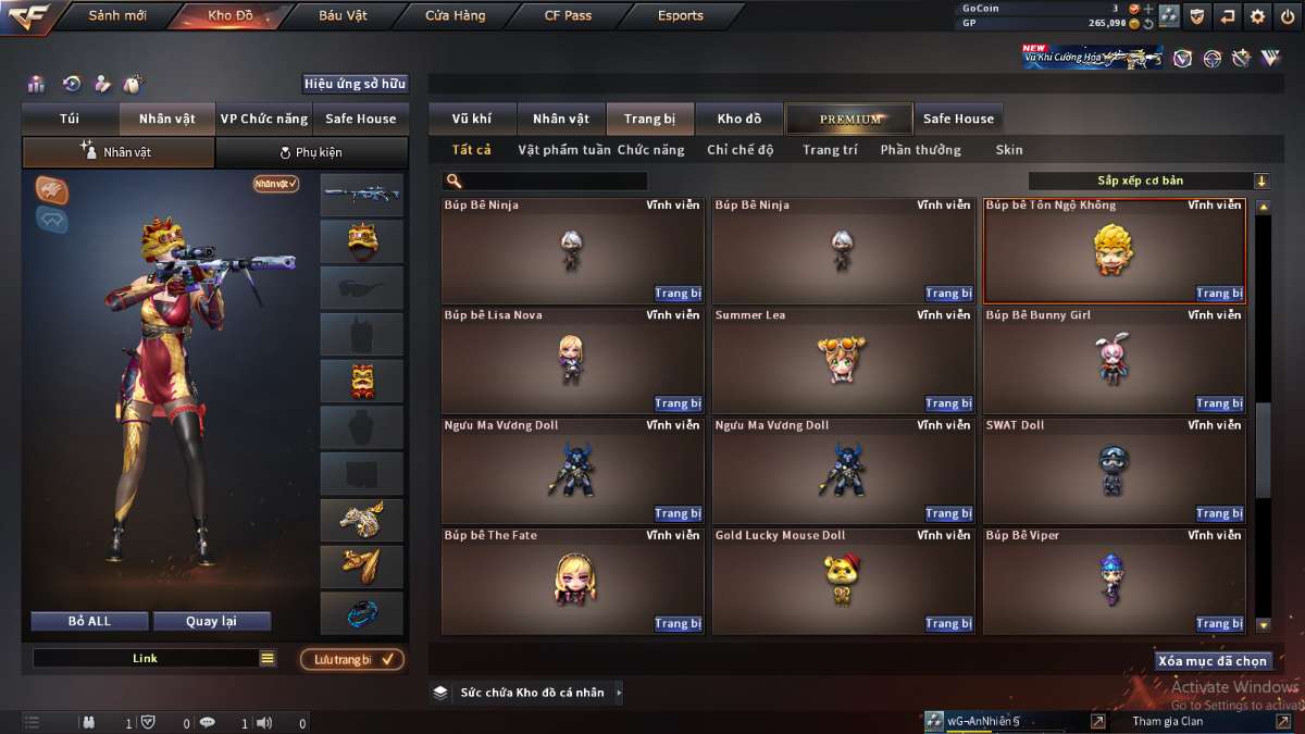 shop acc cf uy tin gia re